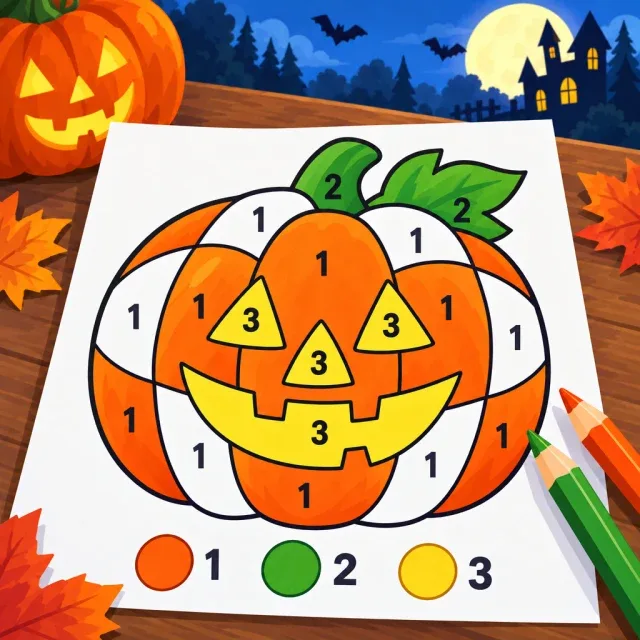 Colorear por números Halloween