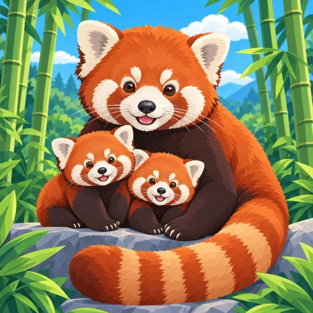 Panda rojo