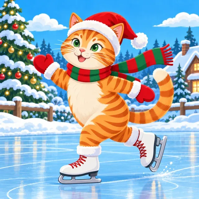 Gato navideño