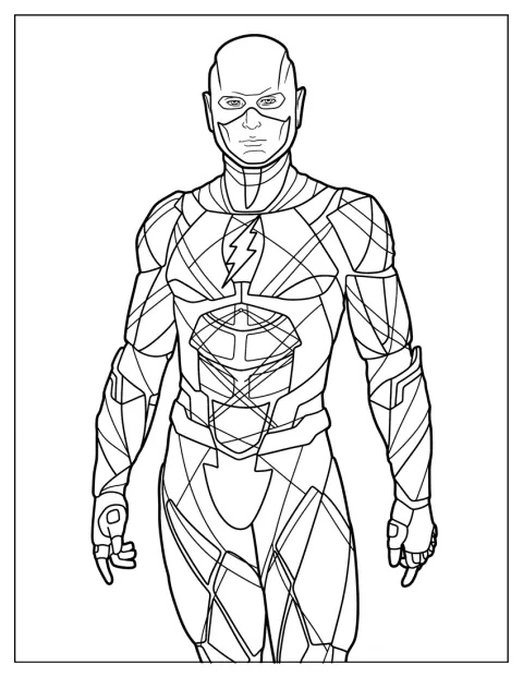 Flash, supereroul din universul DC, apare singur.