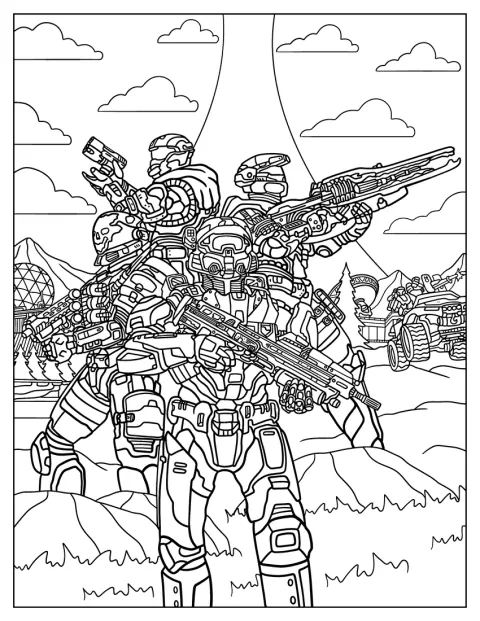 Um Spartan participa numa partida multijogador de Halo Infinite.
