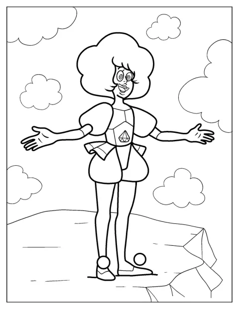 El contorno sencillo muestra a Pink Diamond.