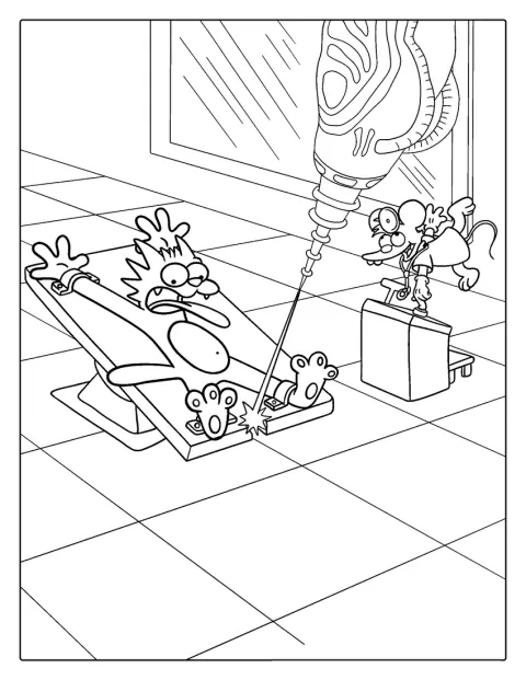 Itchy a Scratchy se objevují ve své kreslené show.