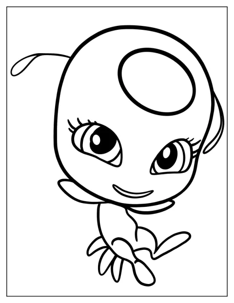 Tikki aparece con un diseño kawaii y una expresión dulce.