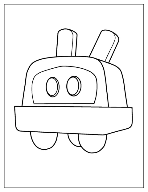 Roberto, het huisdierrobotje, staat alleen afgebeeld.