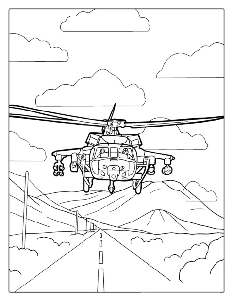 Az amerikai hadsereg Black Hawk helikoptere látható a képen.