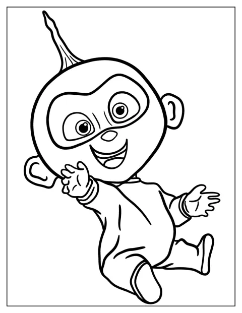Jack Jack hymyilee iloisena kuvassa.
