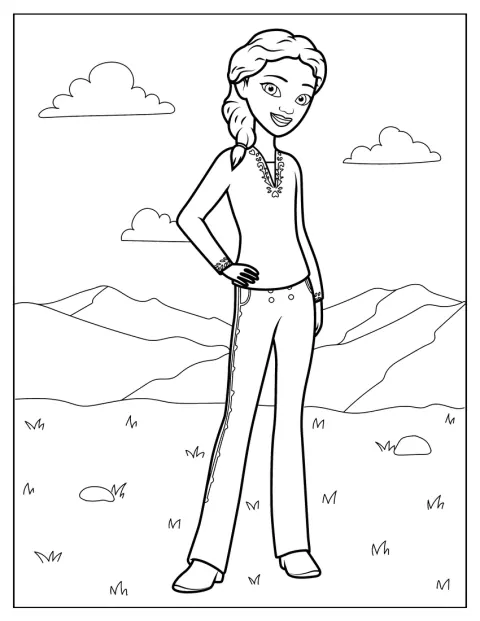 Pru Granger Coloring Page