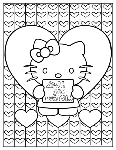 Hello Kitty staat voor een groot liefdeshart.