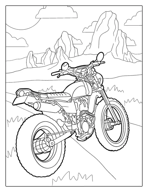 Una moto Honda è pronta per affrontare un percorso sterrato.