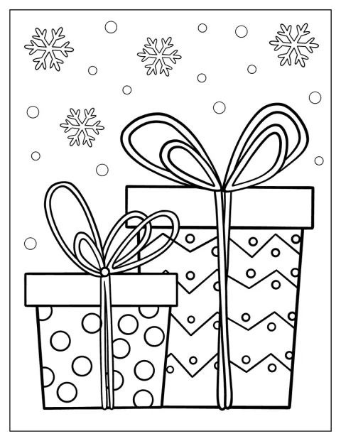 Des cadeaux de Noël emballés et ornés de grands nœuds sont réunis.