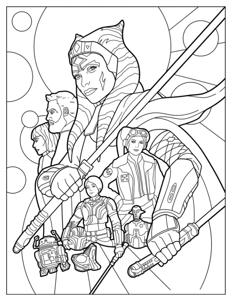 Ahsoka posa insieme a Sabine, Hera, Shin e Baylan.