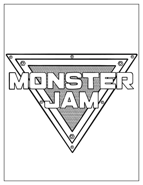 O logótipo Monster Jam surge isolado.