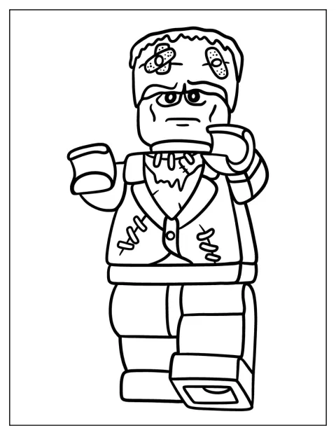 Una figura de LEGO representa a Frankenstein.
