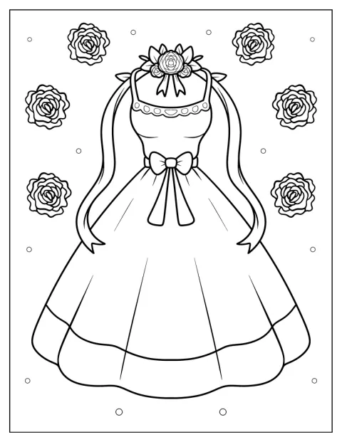 Um laço na cintura dá um toque delicado a este vestido simples.