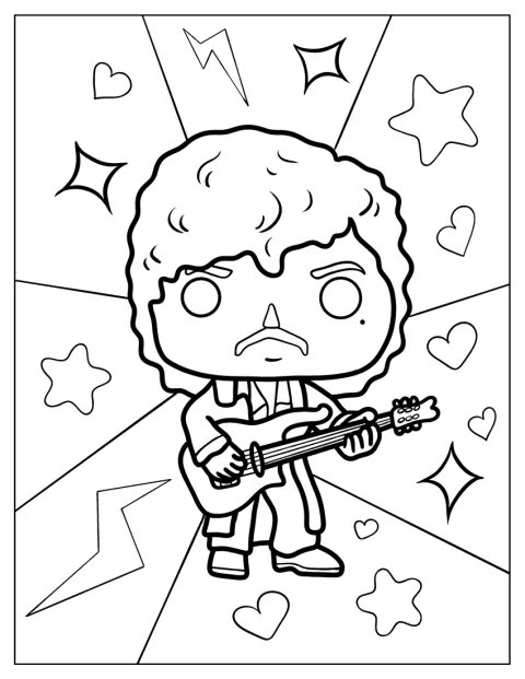 Prince spelar gitarr som en Funko Pop-figur.
