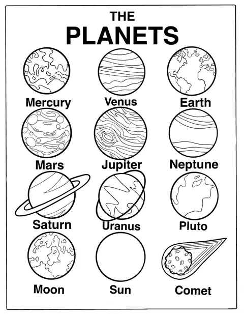 Les planètes du système solaire sont réunies dans une illustration de l’espace.