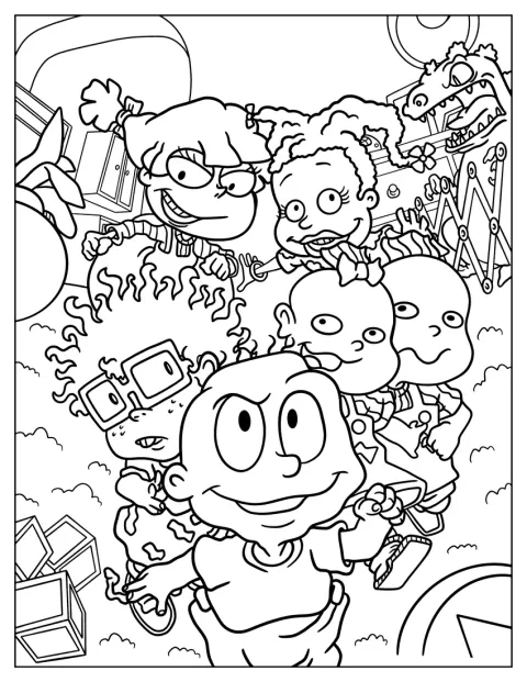 Nickelodeon Coloring Page Of Rugrats