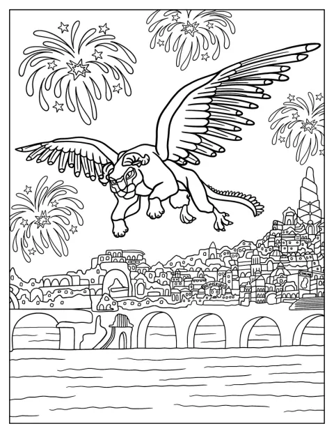 Coco Coloring Page of Pepito In Land Of The Dead
