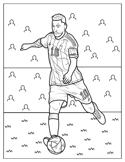Lionel Messi holt zum kräftigen Schuss aus.