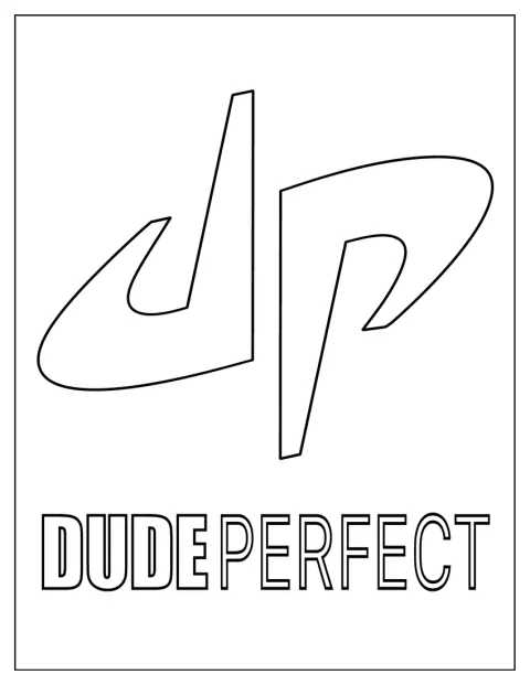 Dude Perfect Coloring Page Of Logo