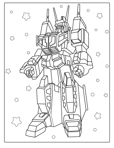 Star Saber Transformer Coloring Page
