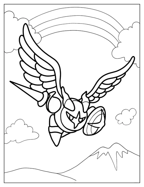 Kirby aparece junto a Galacta Knight, el guerrero enmascarado.