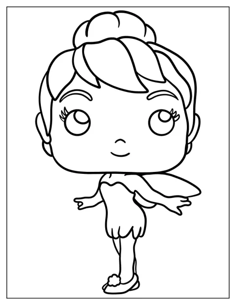 Klokkeblomst står som en sød Funko Pop-figur.