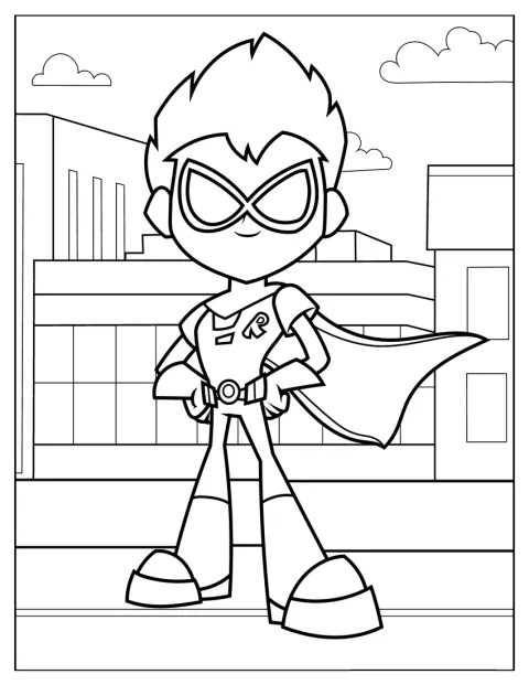 Richard Grayson staat afgebeeld als Robin.