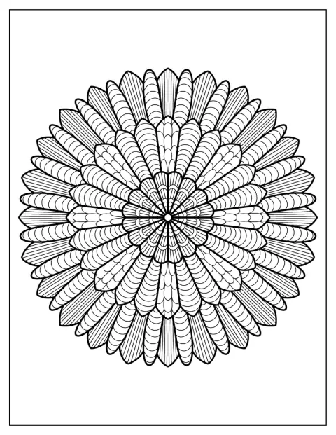 Uma flor com padrões minuciosos compõe este mosaico.