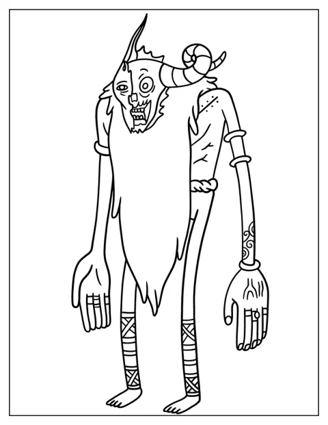 The Lich, de Adventure Time, aparece de frente com a sua capa.
