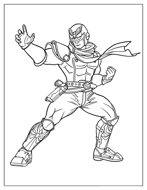 Super Smash Bros Coloring Page Of Captain Falcon Outline