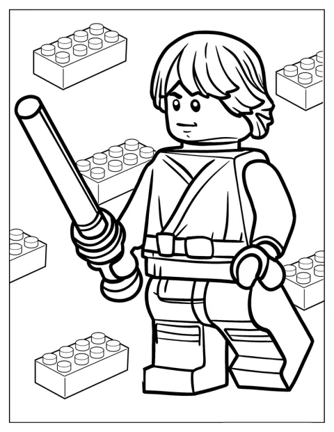 Luke Skywalker apparaît sous la forme d’un personnage LEGO.