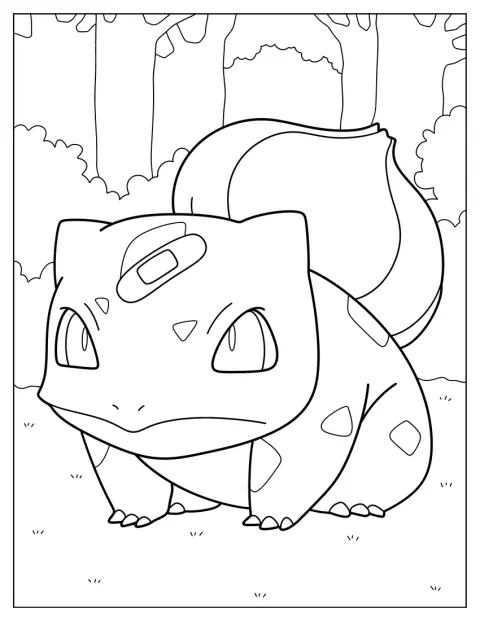 Una tirita cubre parte del cuerpo de Bulbasaur.
