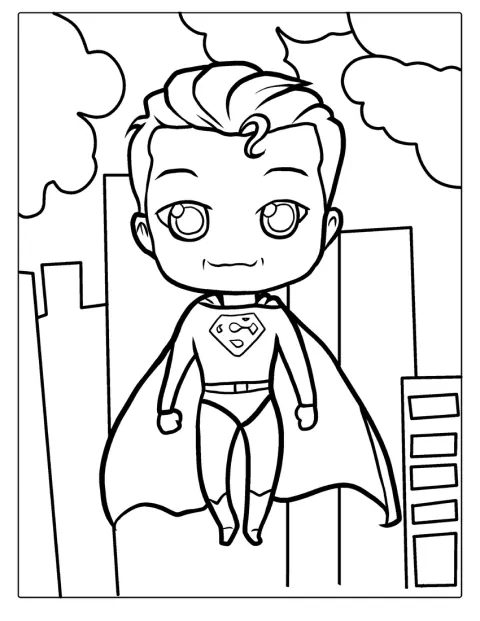 Un Superman de aspecto simpático posa con una gran sonrisa.