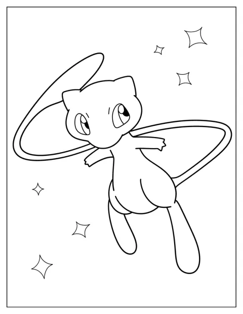 Mew Pokemon To Color