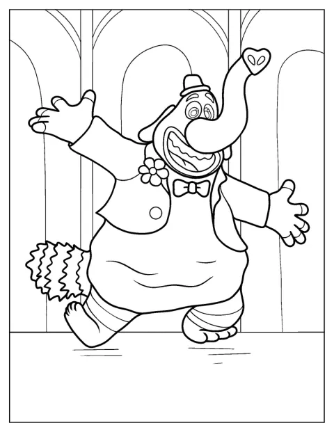 Bing Bong aparece sonriente en un dibujo sencillo.