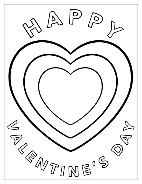 Sydämen sisällä lukee ”Happy Valentine’s Day”.