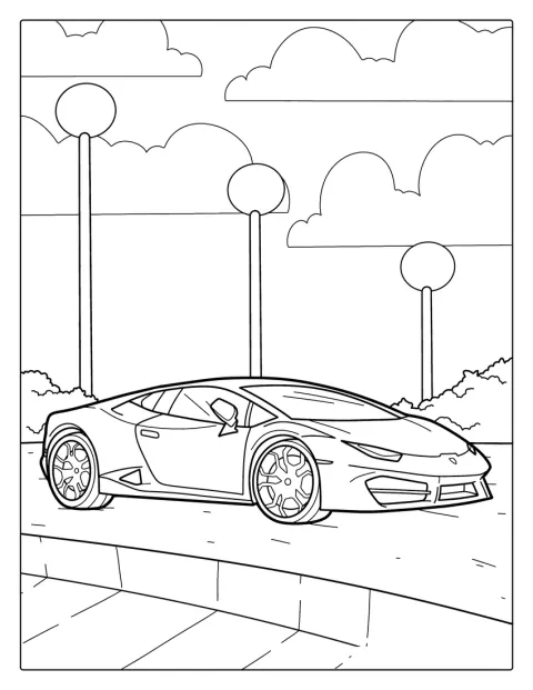 Un Lamborghini Huracán aparece de perfil en la imagen.