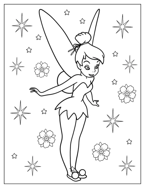 Tingeling smiler med vingene utspilt.