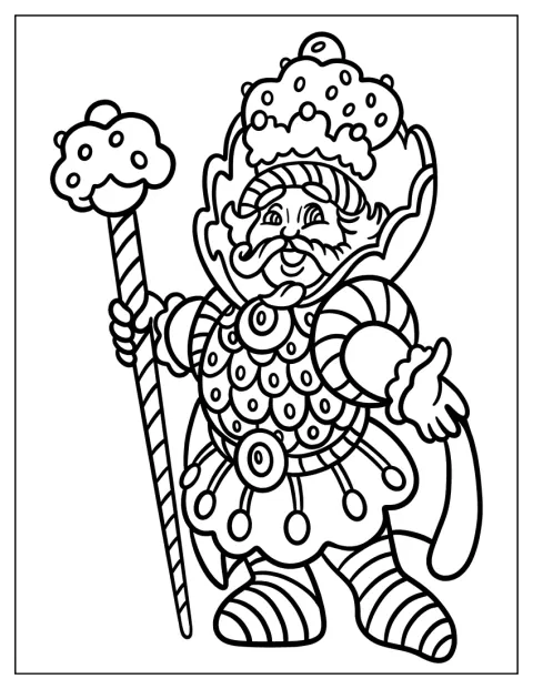 King Kandy aparece con un aspecto adorable de estilo kawaii.