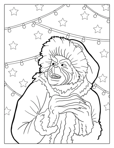 De Grinch sluipt stiekem rond.