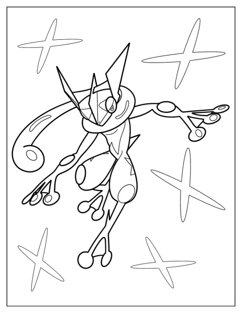Greninja Pokemon To Color