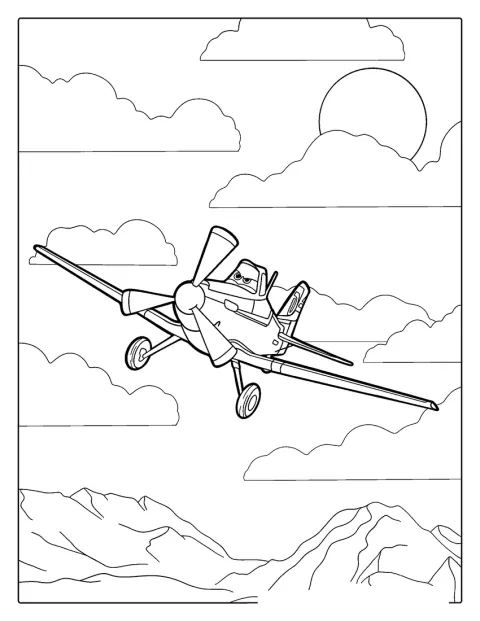 Et fly fra Cars-filmen er avbildet alene.