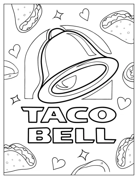 Het logo van Taco Bell staat afgebeeld.