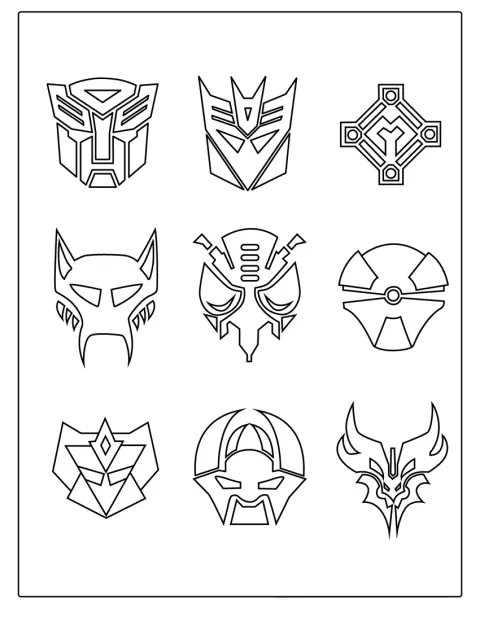 Transformers-tunnus näkyy yksinään kuvan keskellä.