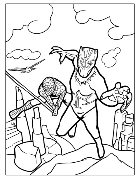 Spider Man And Black Panther
