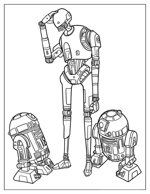 K-2SO y R4-P17 se reúnen con R2-D2.