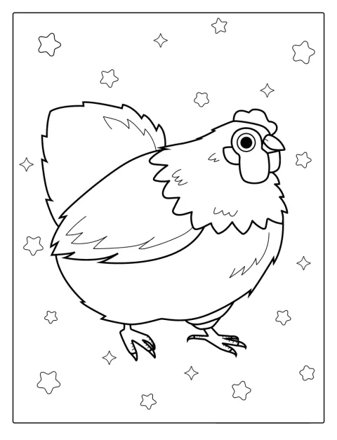 ふっくらしたひよこが、ちょこんと立っています。