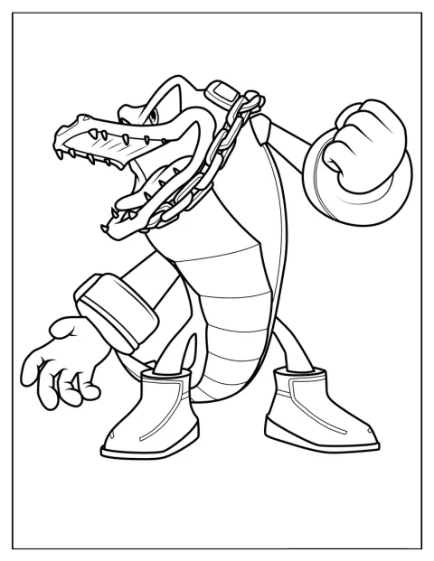 Vector le crocodile est représenté seul, dans une pose expressive.